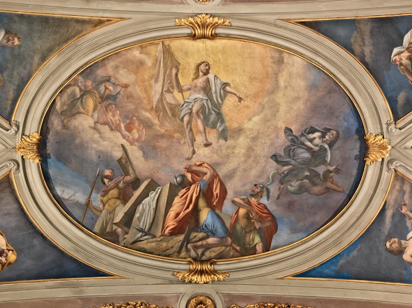 La Risurrezione - 1871-72 - affresco - chiesa della Trasfigurazione di N.S.G.C. - Breno (BS)